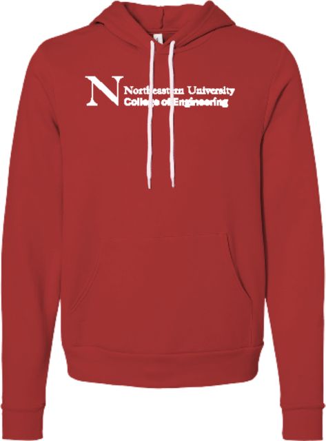 Northeastern Bella + Canvas Fleece Hood Northeastern University - COE - ONLINE ONLY