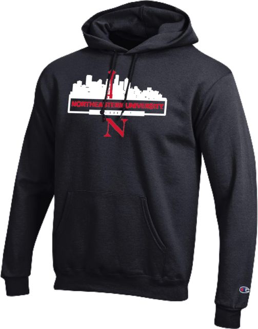 Northeastern Champion Fleece Hoodie Seattle Skyline - Northeastern - ONLINE ONLY