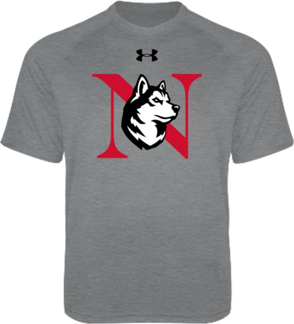 Northeastern Under Armour Youth Tech Tee Northeastern Monogram King Husky Lock Up - UA - ONLINE ONLY
