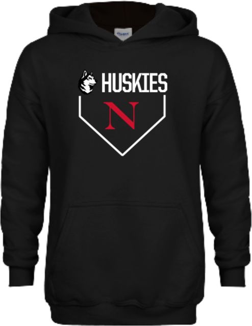 Northeastern Youth Fleece Hoodie Huskies Baseball Plate - ONLINE ONLY