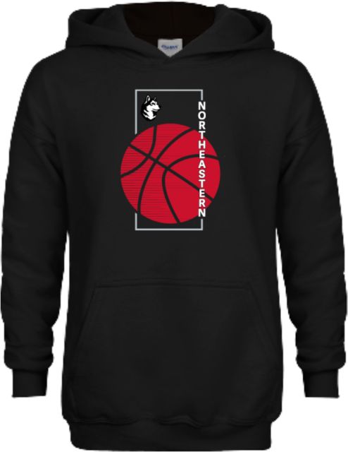 Northeastern Youth Fleece Hoodie Northeastern Basketball Vertical - ONLINE ONLY
