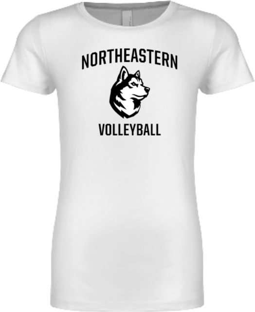 Northeastern Next Level Girls Fashion Fit T Shirt Northeastern Volleyball - ONLINE ONLY