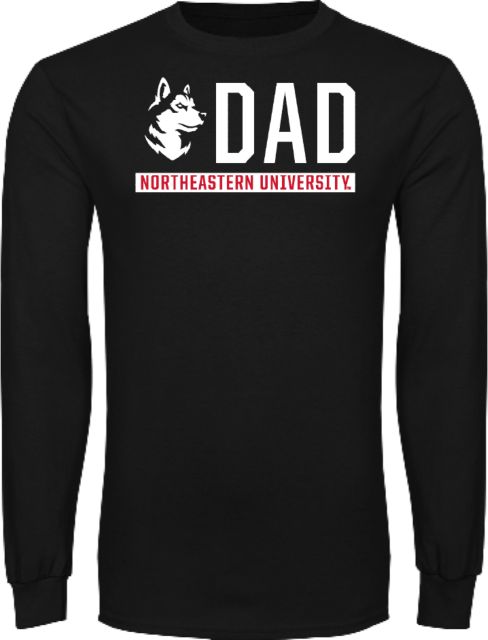 Northeastern Long Sleeve T Shirt Northeastern University Dad - ONLINE ONLY