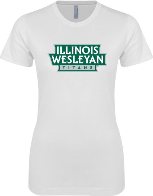 Illinois Wesleyan Next Level Ladies SoftStyle Junior Fitted Tee Wordmark Banner - ONLINE ONLY