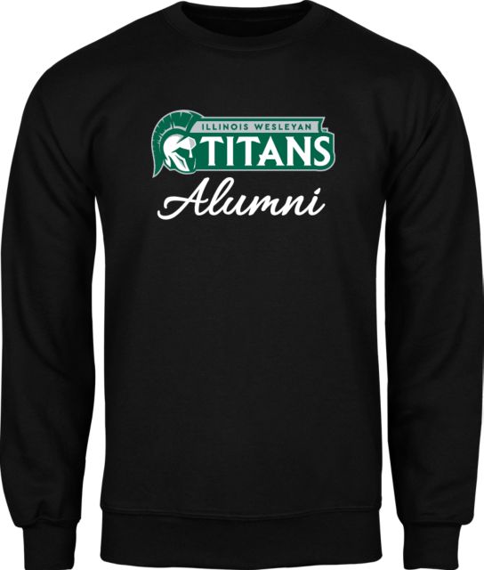 Illinois Wesleyan Fleece Crew Aumni Script - ONLINE ONLY