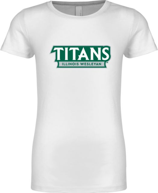 Illinois Wesleyan Next Level Girls Fashion Fit T Shirt Titans Wordmark - ONLINE ONLY