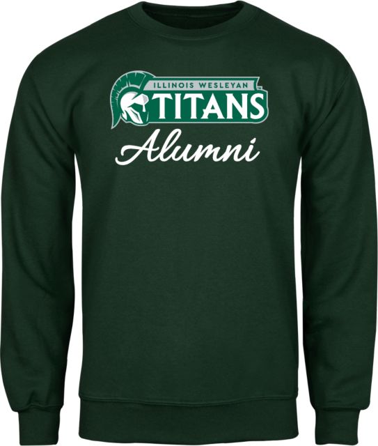 Illinois Wesleyan Fleece Crew Aumni Script - ONLINE ONLY