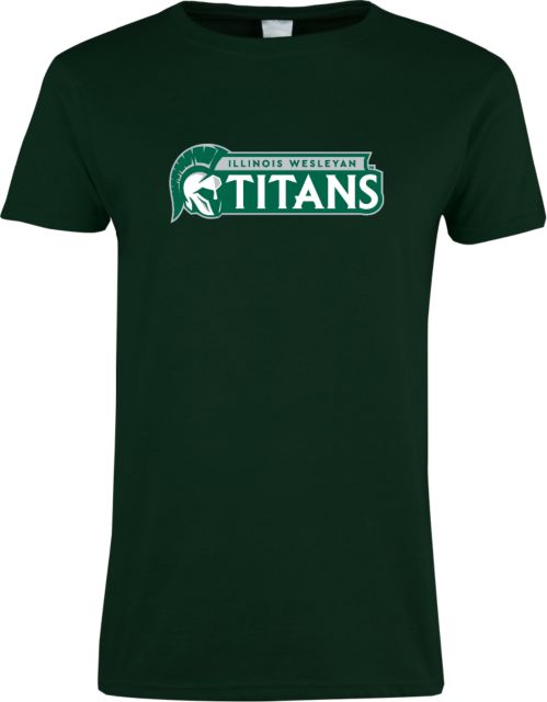 Illinois Wesleyan Ladies T Shirt Word Icon Combo Mark Horizontal - ONLINE ONLY