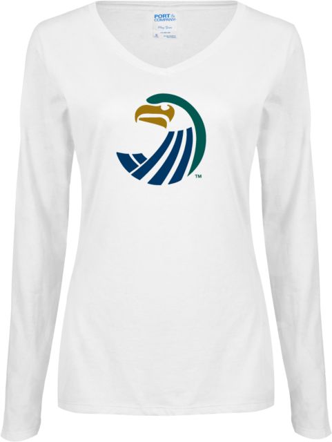 Salve Regina Womens Long Sleeve V Neck Tee Athletics Icon - ONLINE ONLY