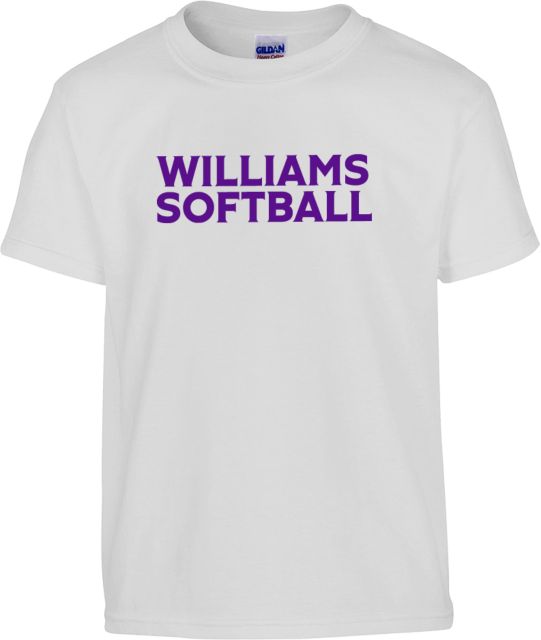 Williams College Youth T Shirt Williams Softball - ONLINE ONLY