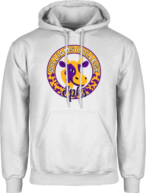 Williams College Fleece Hoodie Ephs Cow Pattern Circle - ONLINE ONLY