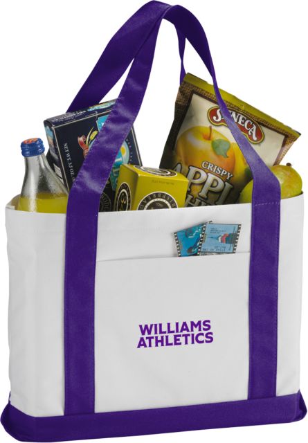 Williams College Contender Canvas Tote Athletics Wordmark - ONLINE ONLY
