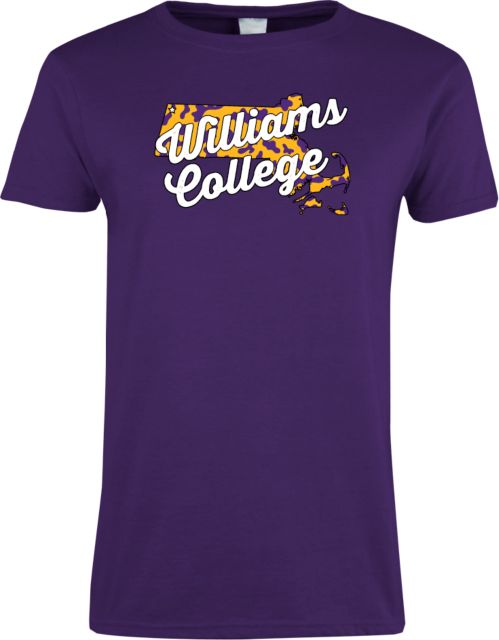 Williams College Womens Short Sleeve Tee MA Eph Cow Pattern - ONLINE ONLY