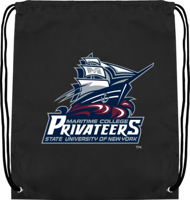 SUNY Maritime Drawstring Backpack SUNY Maritime Primary Mark - ONLINE ONLY