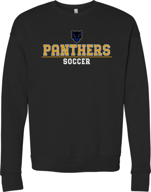 Merritt College Bella + Canvas Fleece Crew Merritt College Arched Soccer