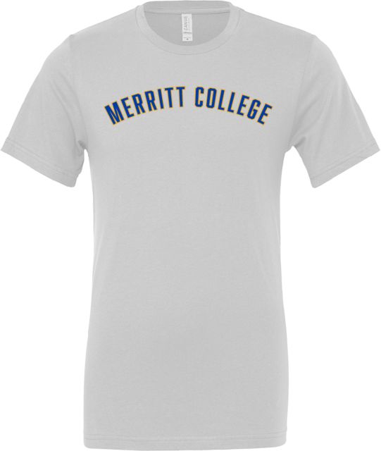 Merritt College Bella + Canvas Jersey Cotton T Shirt Merritt College Arched