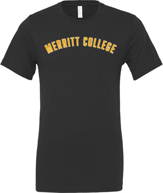 Merritt College Bella + Canvas Jersey Cotton T Shirt Merritt College Arched