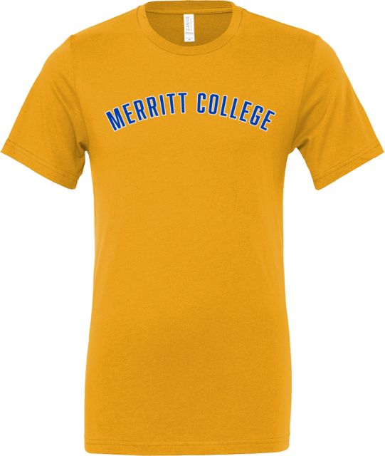 Merritt College Bella + Canvas Jersey Cotton T Shirt Merritt College Arched