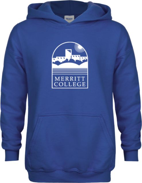 Merritt College Youth Fleece Hoodie Merritt College Primary Mark