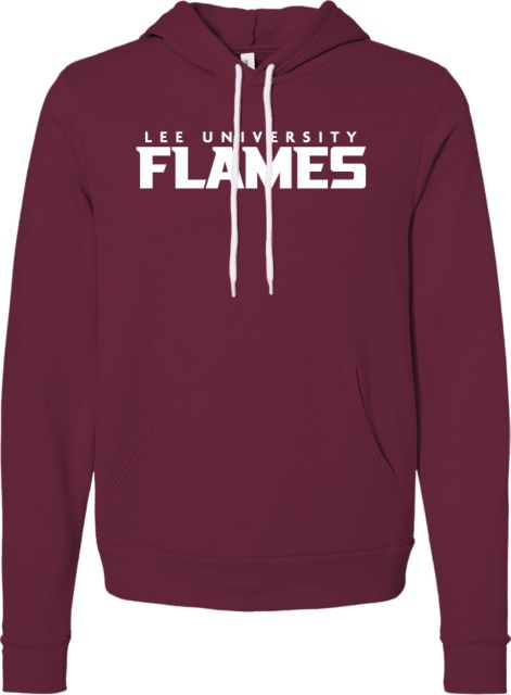 Lee University Bella + Canvas Fleece Hood Lee University Flames - ONLINE ONLY