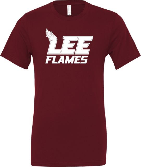 Lee University Bella + Canvas Jersey Cotton T Shirt Lee Flames - ONLINE ONLY