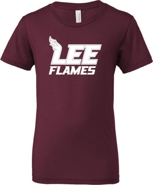 Lee University Bella + Canvas Youth Jersey T Shirt Lee Flames - ONLINE ONLY