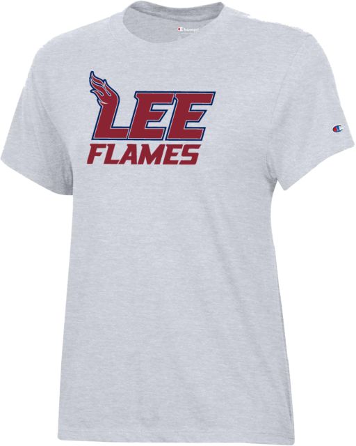 Lee University Champion Womens Core Short Sleeve Tee Lee Flames - ONLINE ONLY
