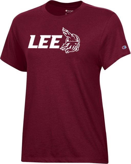 Lee University Champion Womens Core Short Sleeve Tee Lee Viking - ONLINE ONLY