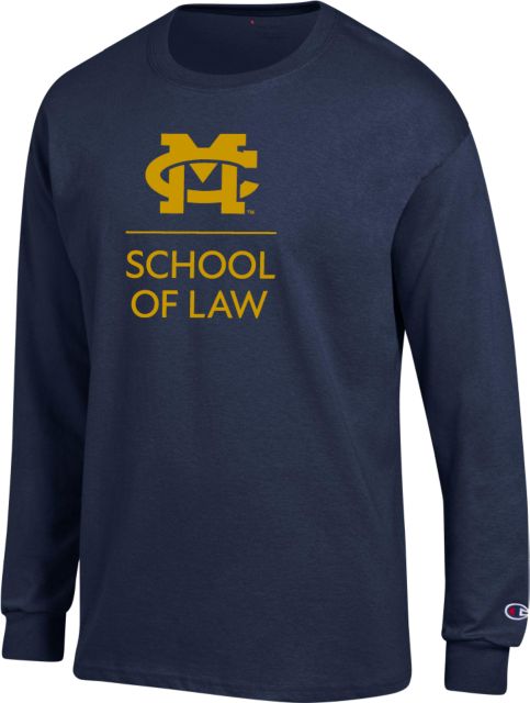 Mississippi College Champion Long Sleeve T Shirt MC School of Law - Stacked - ONLINE ONLY