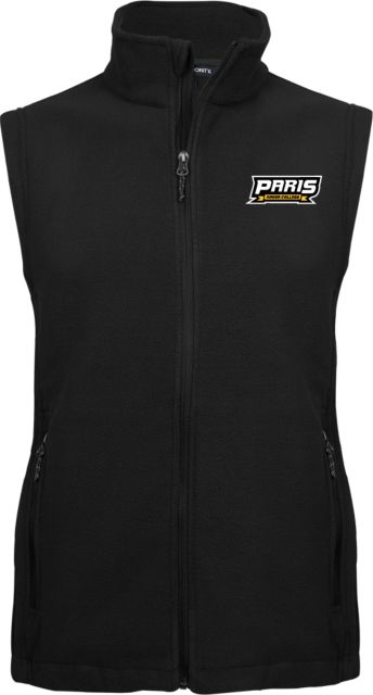 Paris Junior College Fleece Full Zip Vest Paris Junior College Wordmark - ONLINE ONLY