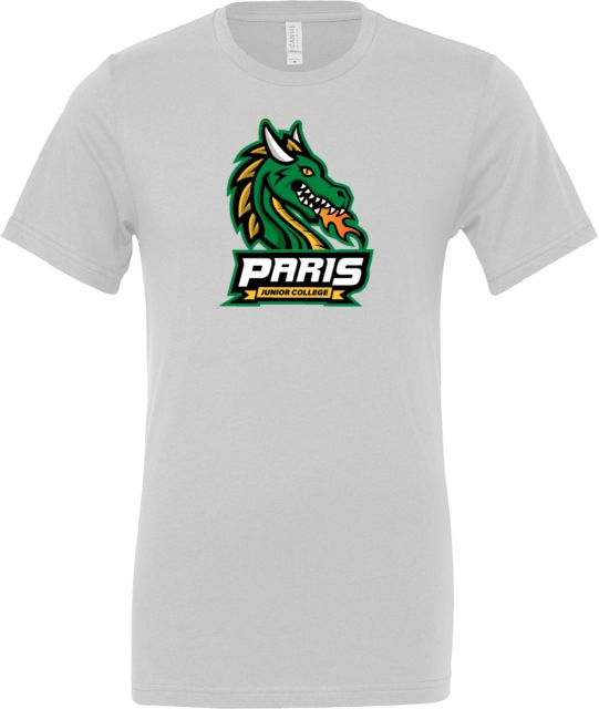 Paris Junior College Bella + Canvas Jersey Cotton T Shirt Dragon w Wordmark - ONLINE ONLY