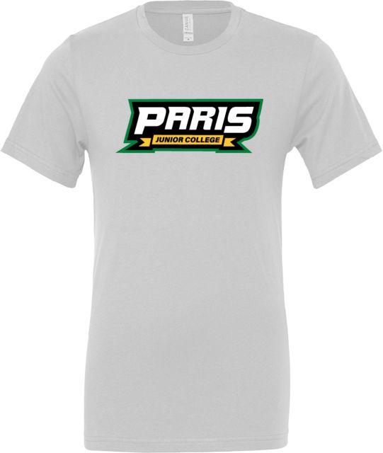 Paris Junior College Bella + Canvas Jersey Cotton T Shirt Paris Junior College Wordmark - ONLINE ONLY