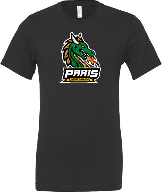 Paris Junior College Bella + Canvas Jersey Cotton T Shirt Dragon w Wordmark - ONLINE ONLY