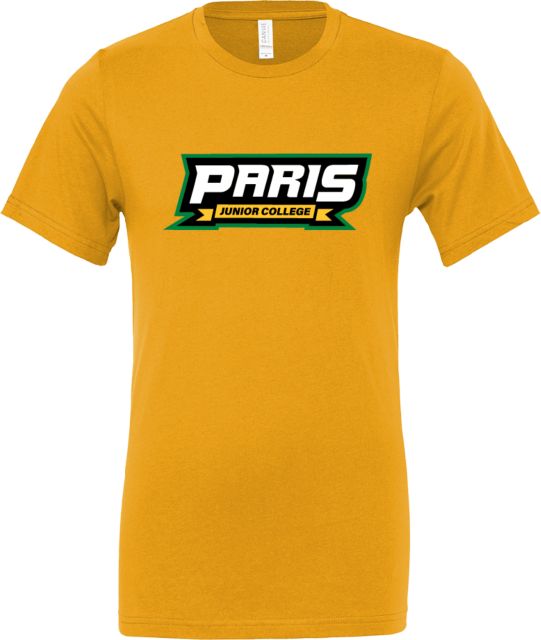Paris Junior College Bella + Canvas Jersey Cotton T Shirt Paris Junior College Wordmark - ONLINE ONLY