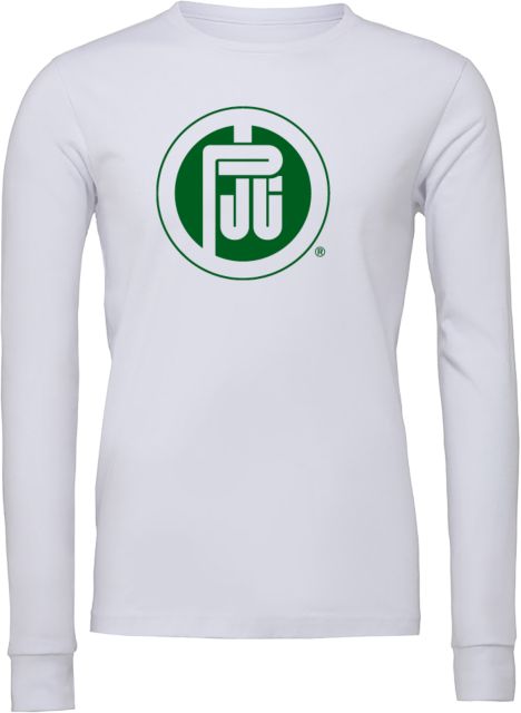 Paris Junior College Bella + Canvas Jersey Cotton Long Sleeve T Shirt PJC Primary Mark - ONLINE ONLY