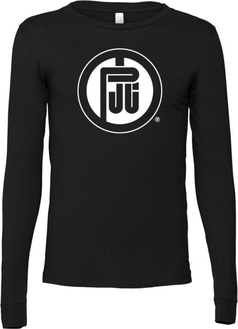 Paris Junior College Bella + Canvas Jersey Cotton Long Sleeve T Shirt PJC Primary Mark - ONLINE ONLY
