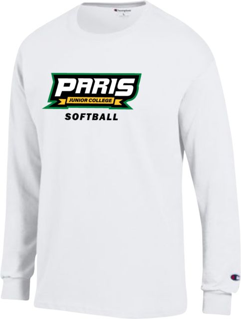 Paris Junior College Champion Long Sleeve T Shirt Paris Junior College Softball - ONLINE ONLY