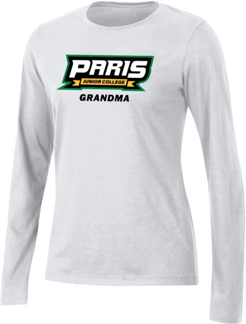 Paris Junior College Gear Womens Long Sleeve Tee Paris Junior College Grandma - ONLINE ONLY