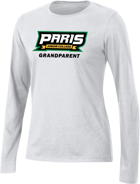 Paris Junior College Gear Womens Long Sleeve Tee Paris Junior College Grandparent - ONLINE ONLY