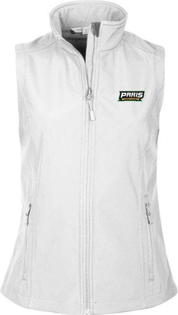 Paris Junior College Womens Core Softshell Vest Paris Junior College Wordmark - ONLINE ONLY