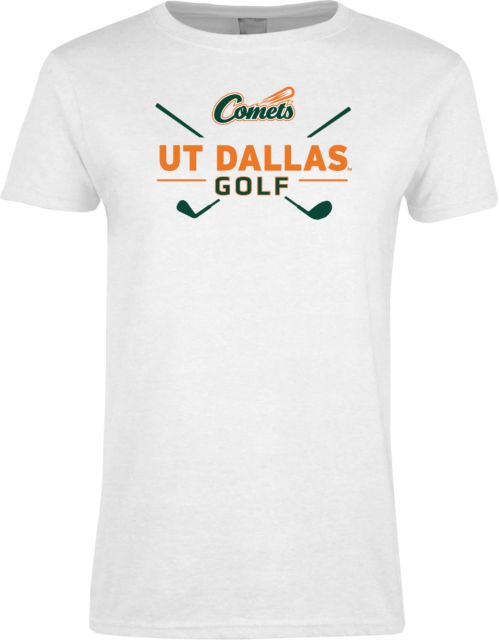 UT Dallas Womens Short Sleeve Tee UTD - Golf Crossed Clubs - ONLINE ONLY