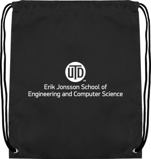 UT Dallas Drawstring Backpack UTD - Engineering and Computer Science Stacked - ONLINE ONLY