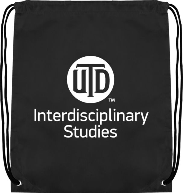 UT Dallas Drawstring Backpack UTD - Interdisciplinary Studies Stacked - ONLINE ONLY