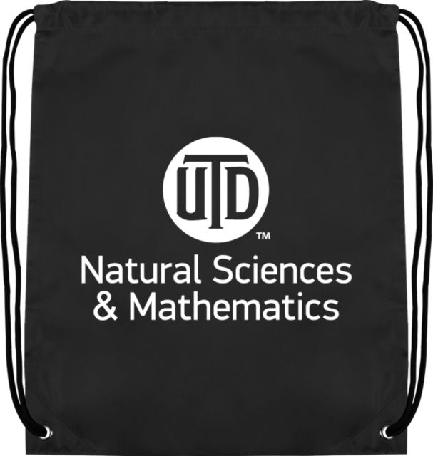 UT Dallas Drawstring Backpack UTD - Natural Sciences & Mathematics Stacked - ONLINE ONLY