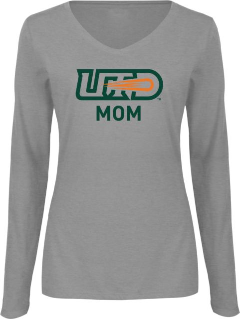 UT Dallas Womens Long Sleeve V Neck Tee  UTD - Mom - ONLINE ONLY