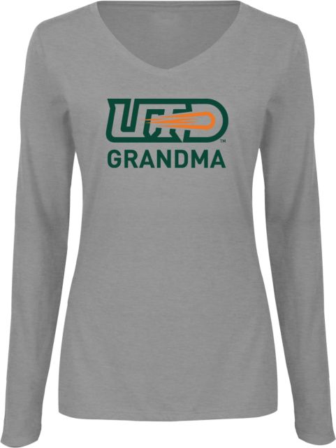 UT Dallas Womens Long Sleeve V Neck Tee  UTD - Grandma - ONLINE ONLY