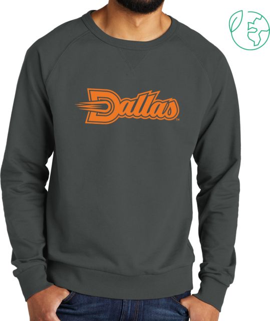 UT Dallas Allmade Dark Organic French Terry Crewneck Sweatshirt UTD - Athletics Dallas Script - ONLINE ONLY