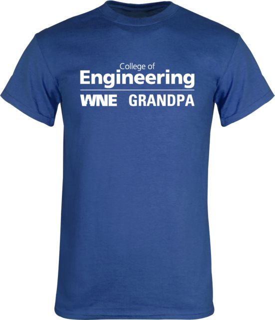 Western New England T Shirt College of Engineering Grandpa - ONLINE ONLY