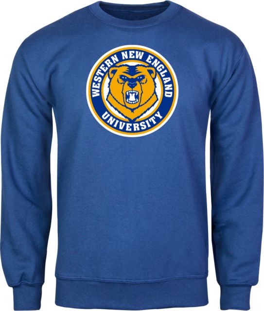 Western New England Fleece Crew Athletic Logo - ONLINE ONLY