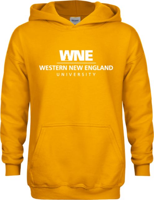 Western New England Youth Fleece Hoodie Primary Wordmark - ONLINE ONLY